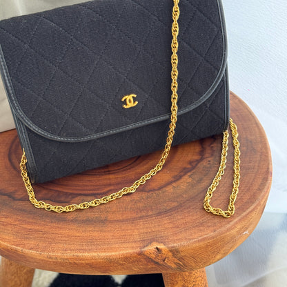 Chanel Matelasse Cotton Jersey Chain Bag