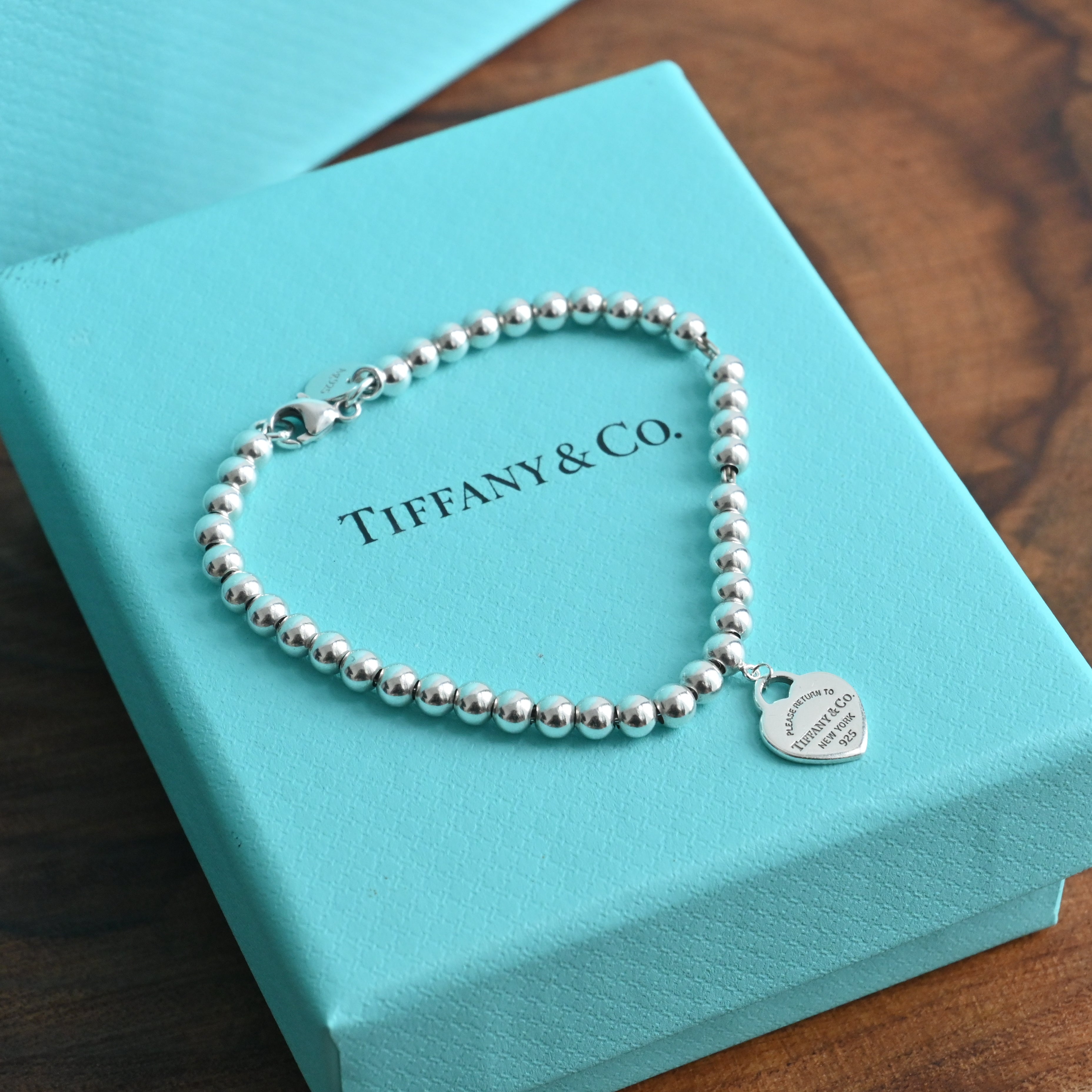 Tiffany & Co Return To Tiffany 925 Silver Mini Bead Bracelet