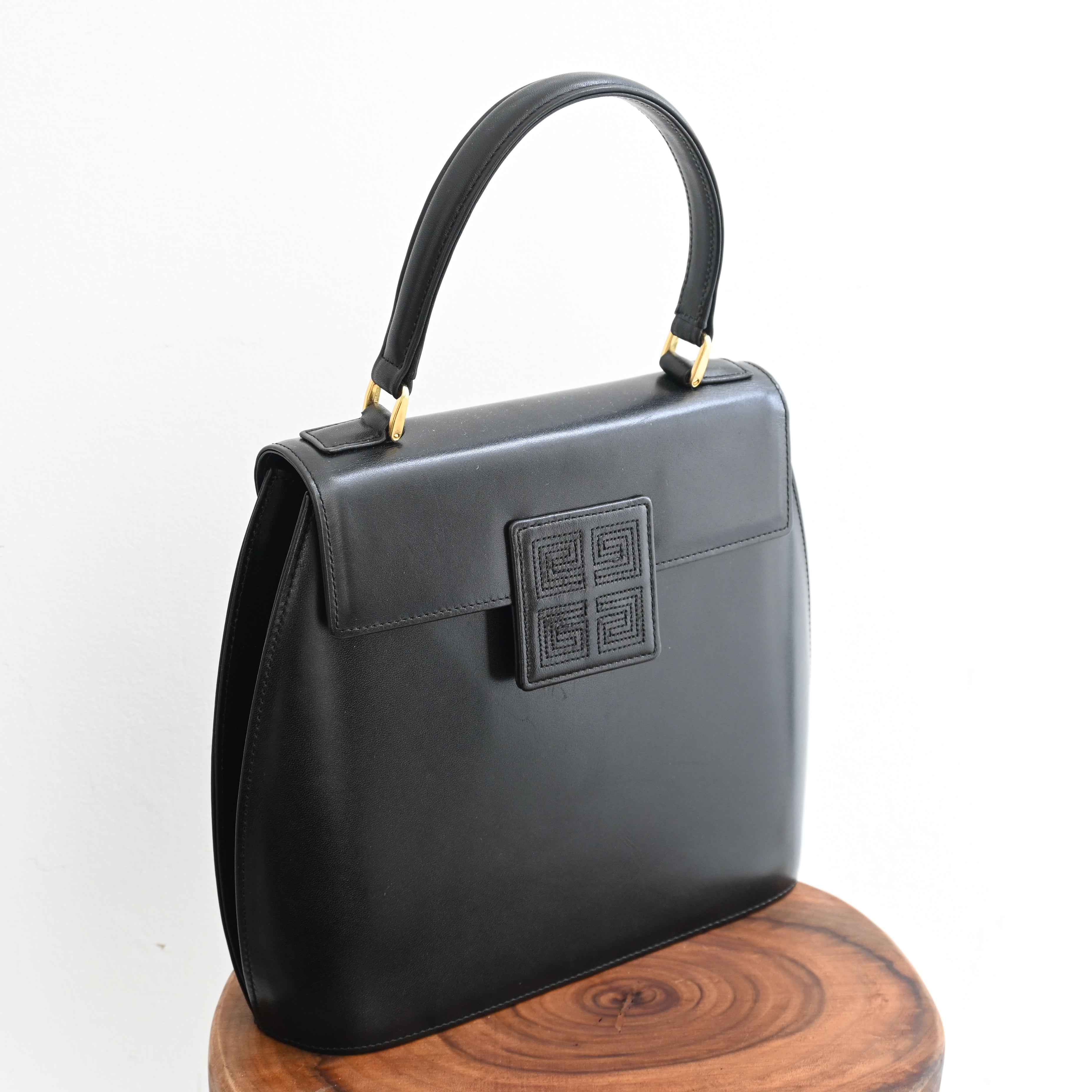 Givenchy 4G Top Handle Black Kelly - Leluxe Vintage Sdn. Bhd.