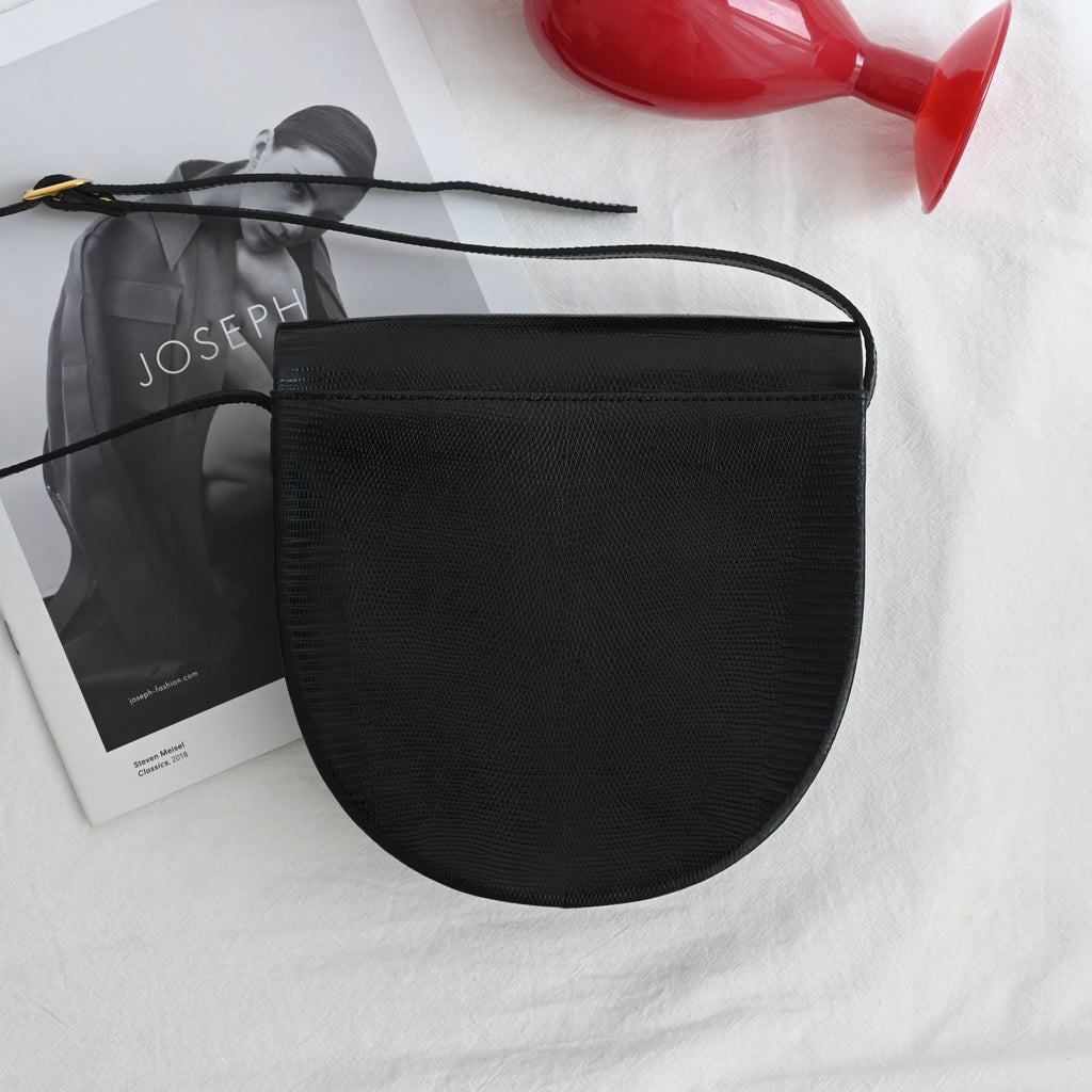YSL Crossbody Lizard Embossed Leather - Leluxe Vintage Sdn. Bhd.