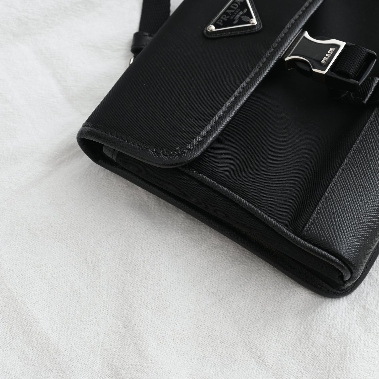 Prada Re-Nylon & Saffiano Leather Smartphone Case