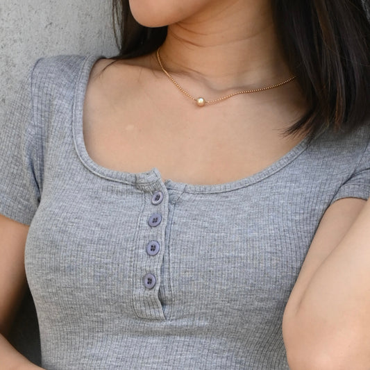 Mikimoto Pearl Necklace 18K Yellow Gold