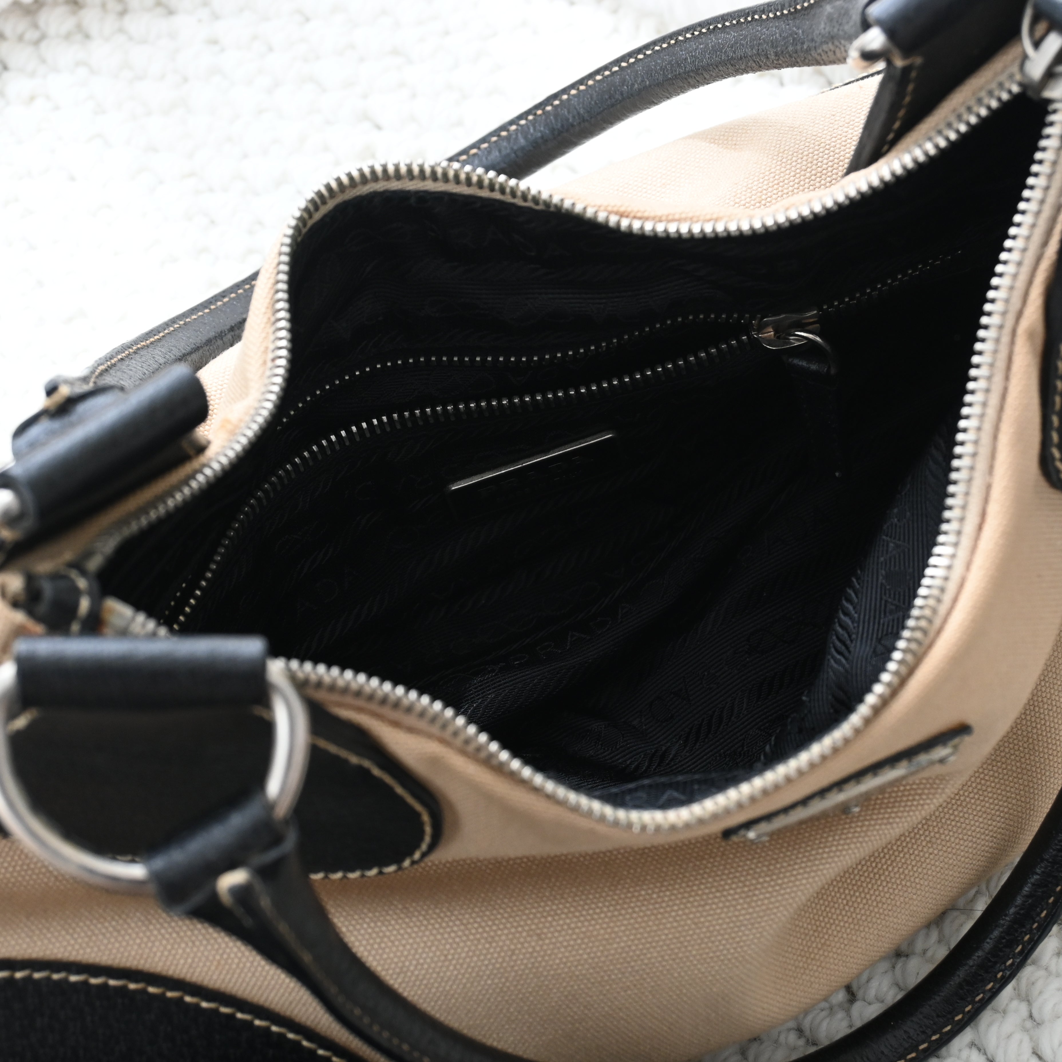 Prada Canvas Hobo - Leluxe Vintage Sdn. Bhd.