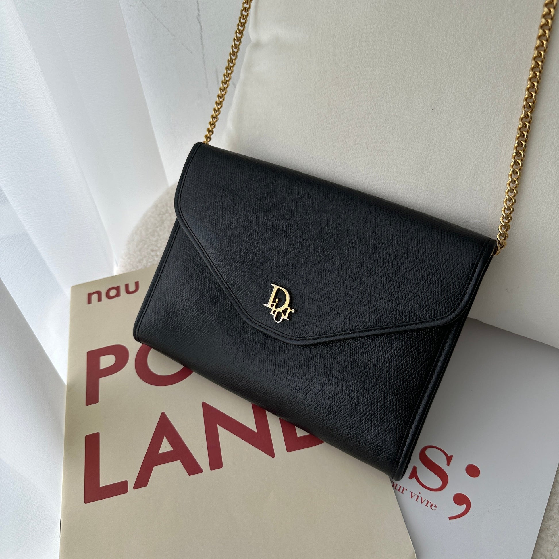 Christian Dior Black Chain Bag - Leluxe Vintage Sdn. Bhd.