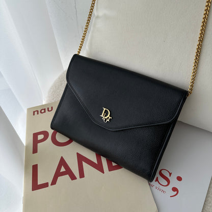 Christian Dior Black Chain Bag - Leluxe Vintage Sdn. Bhd.