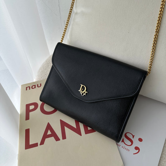 Christian Dior Black Chain Bag - Leluxe Vintage Sdn. Bhd.