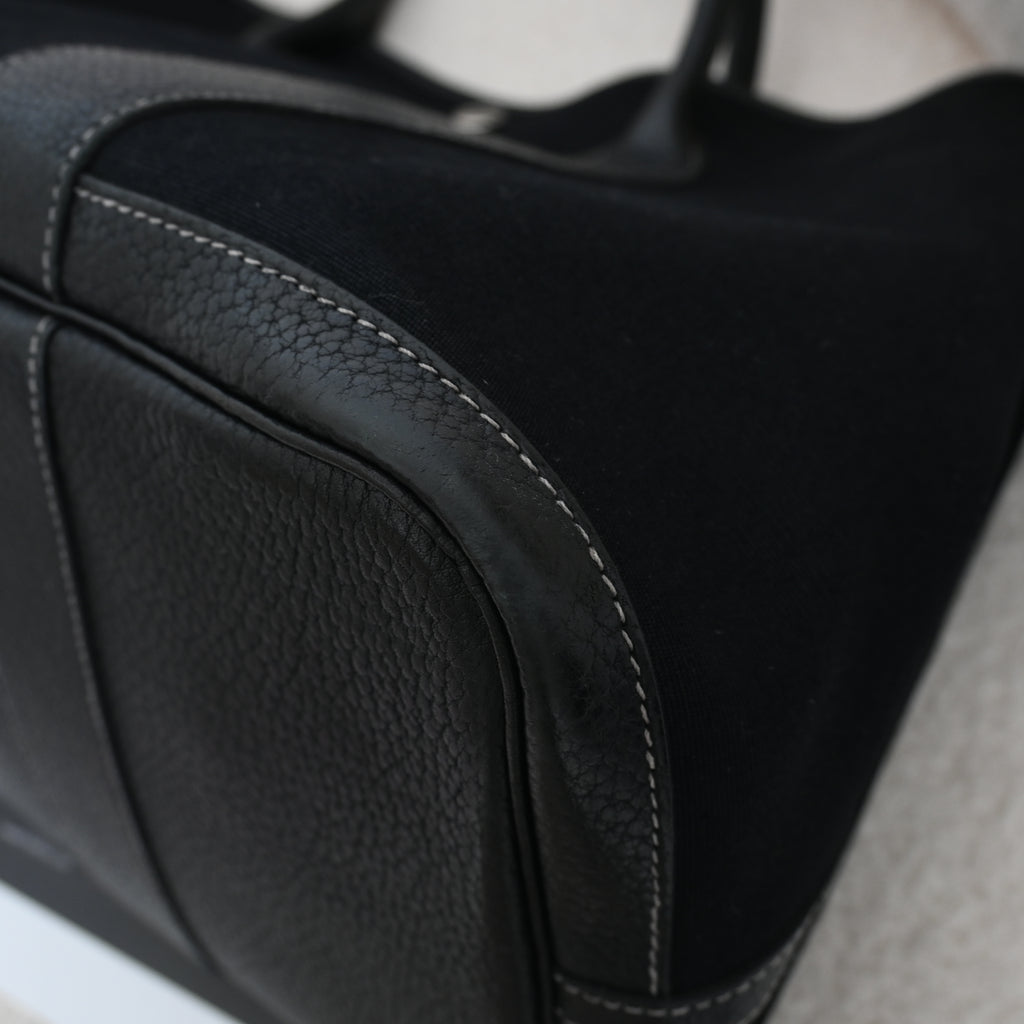Hermès Garden Party 36 PM Toile Officier × Negonda Black SHW - T:2015 - Leluxe Vintage Sdn. Bhd.