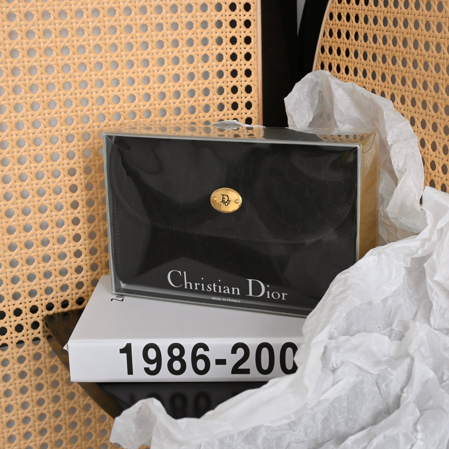 Dior Black Honeycomb Chain Bag - Leluxe Vintage Sdn. Bhd.