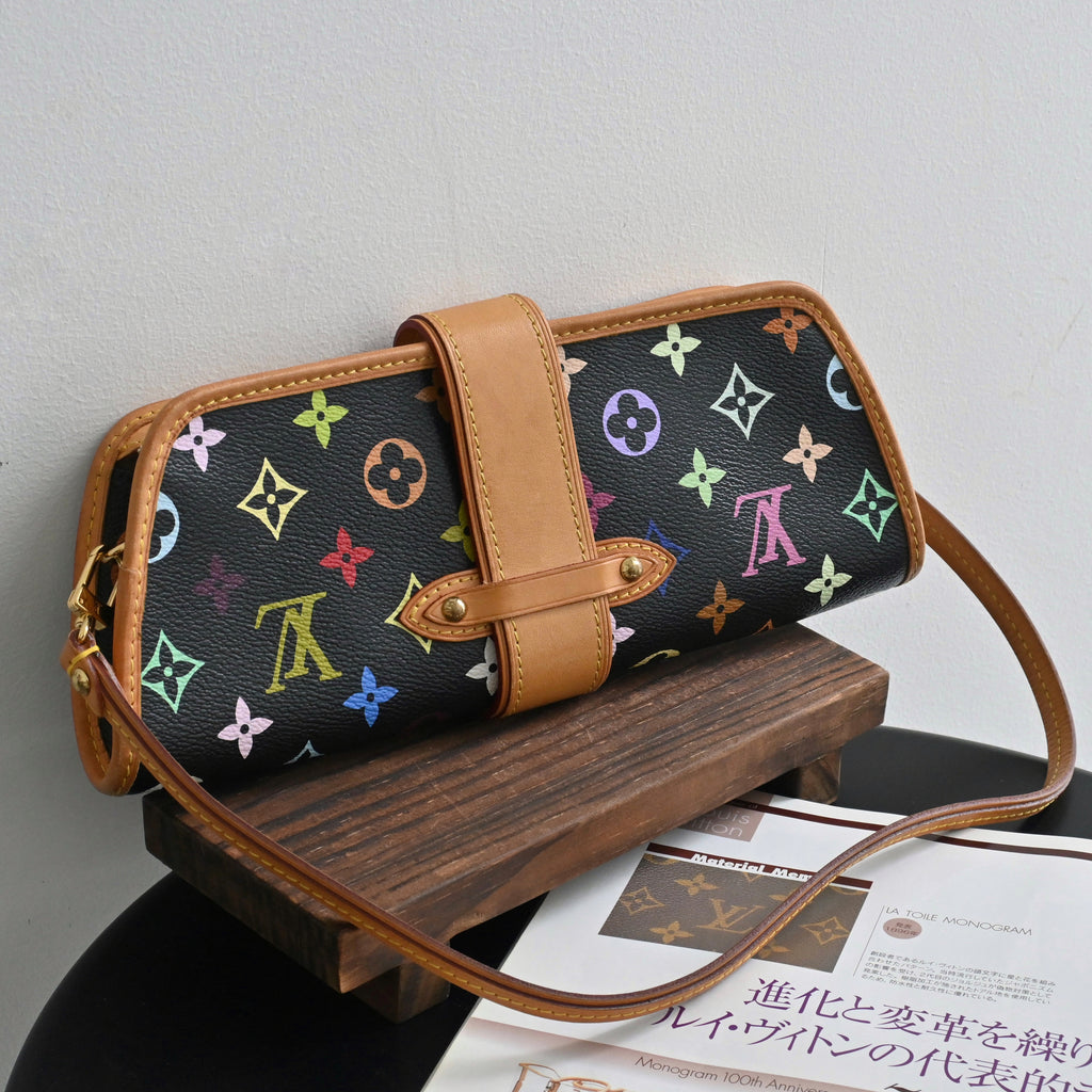 Louis Vuitton x Takashi Murakami Black Multicolour Shirley - Leluxe Vintage Sdn. Bhd.