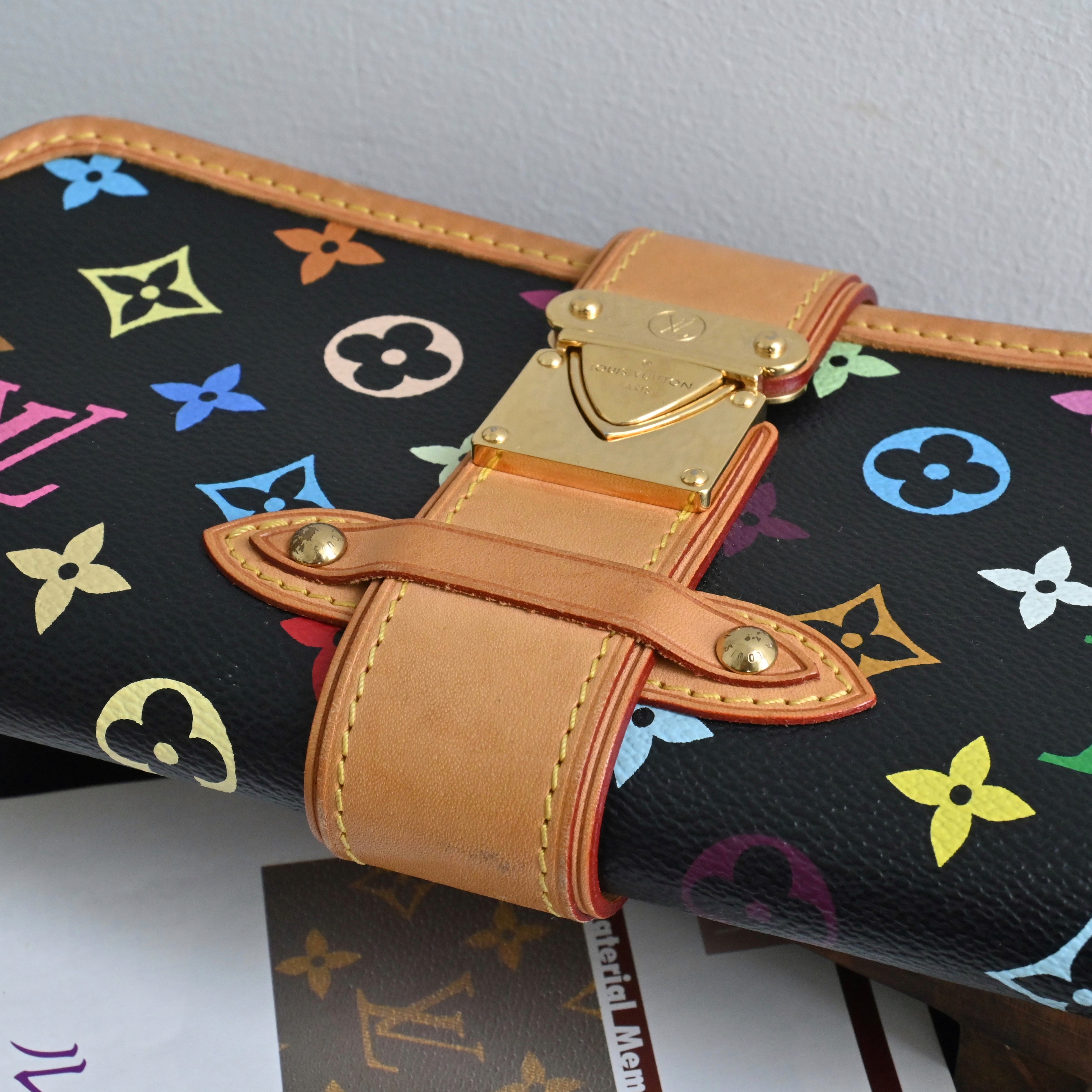 Louis Vuitton x Takashi Murakami Black Multicolour Shirley - Leluxe Vintage Sdn. Bhd.