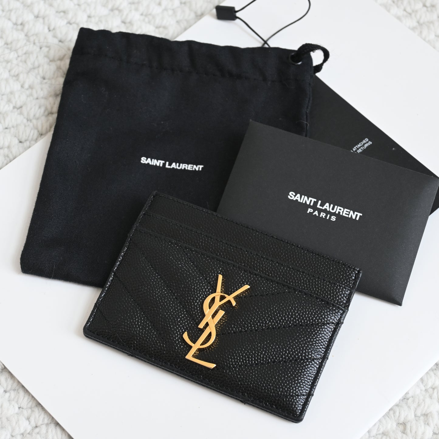YSL Cassandre Matelasse Cardholder