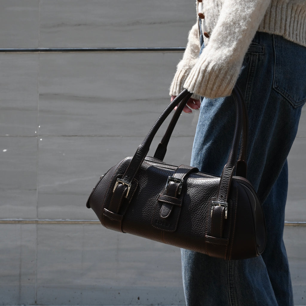 Loewe Senda Brown Leather Handbag
