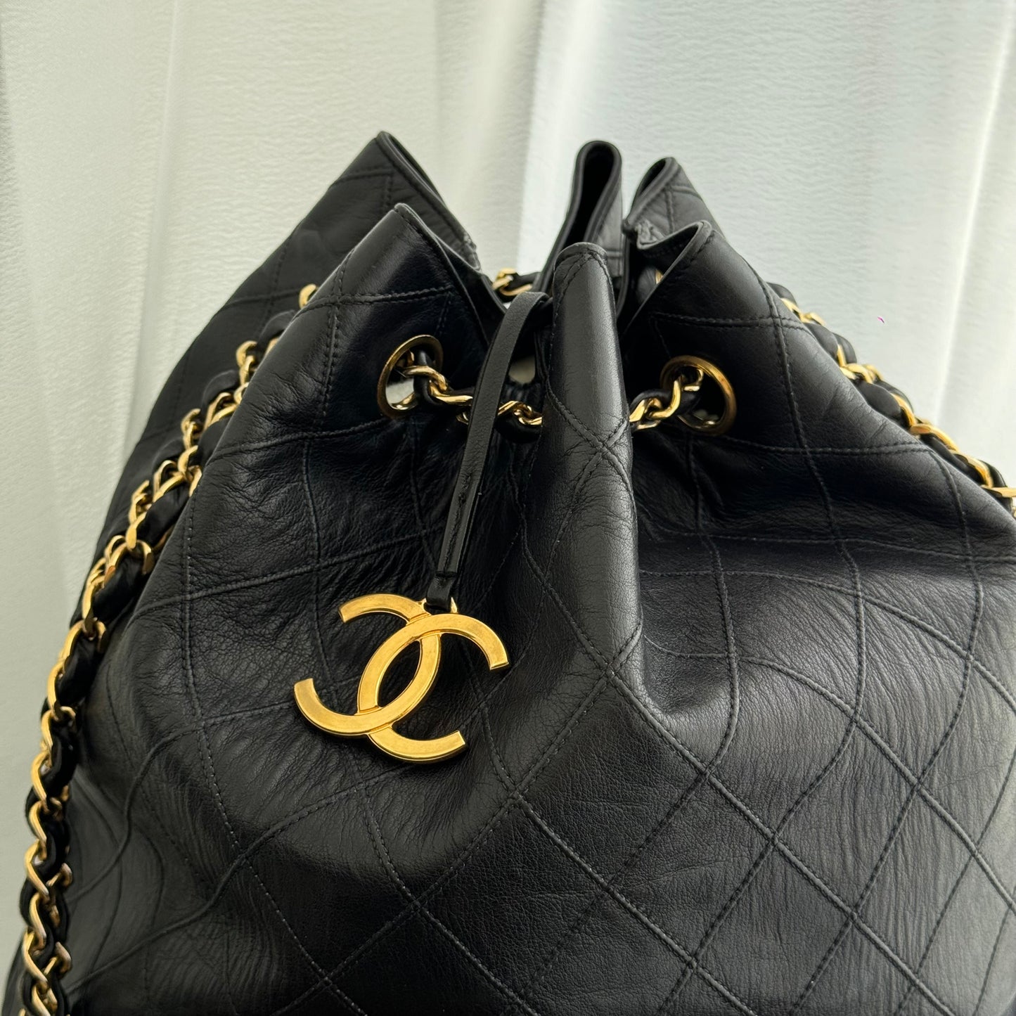 Chanel Bucket Bag Lambskin Vintage