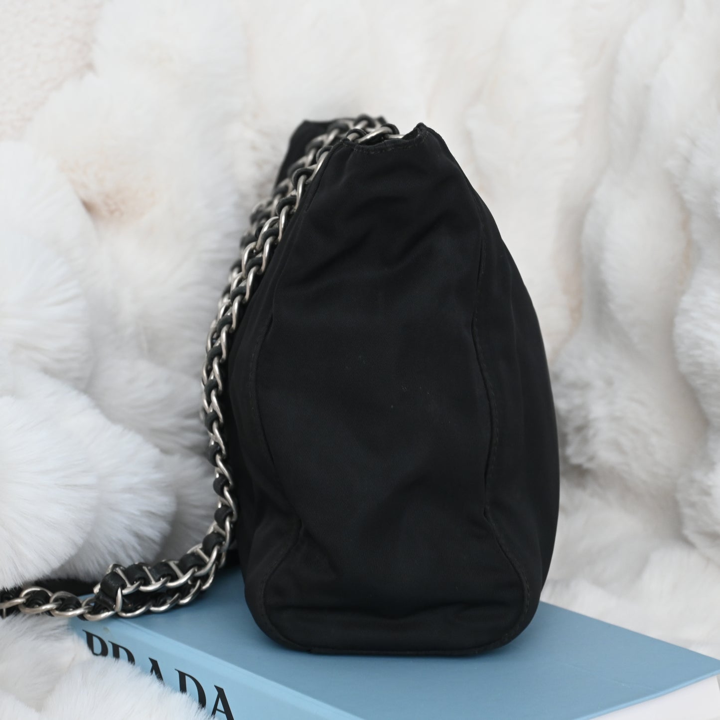 Prada Nylon Chain Shoulder Bag