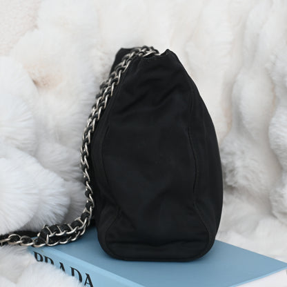 Prada Nylon Chain Shoulder Bag