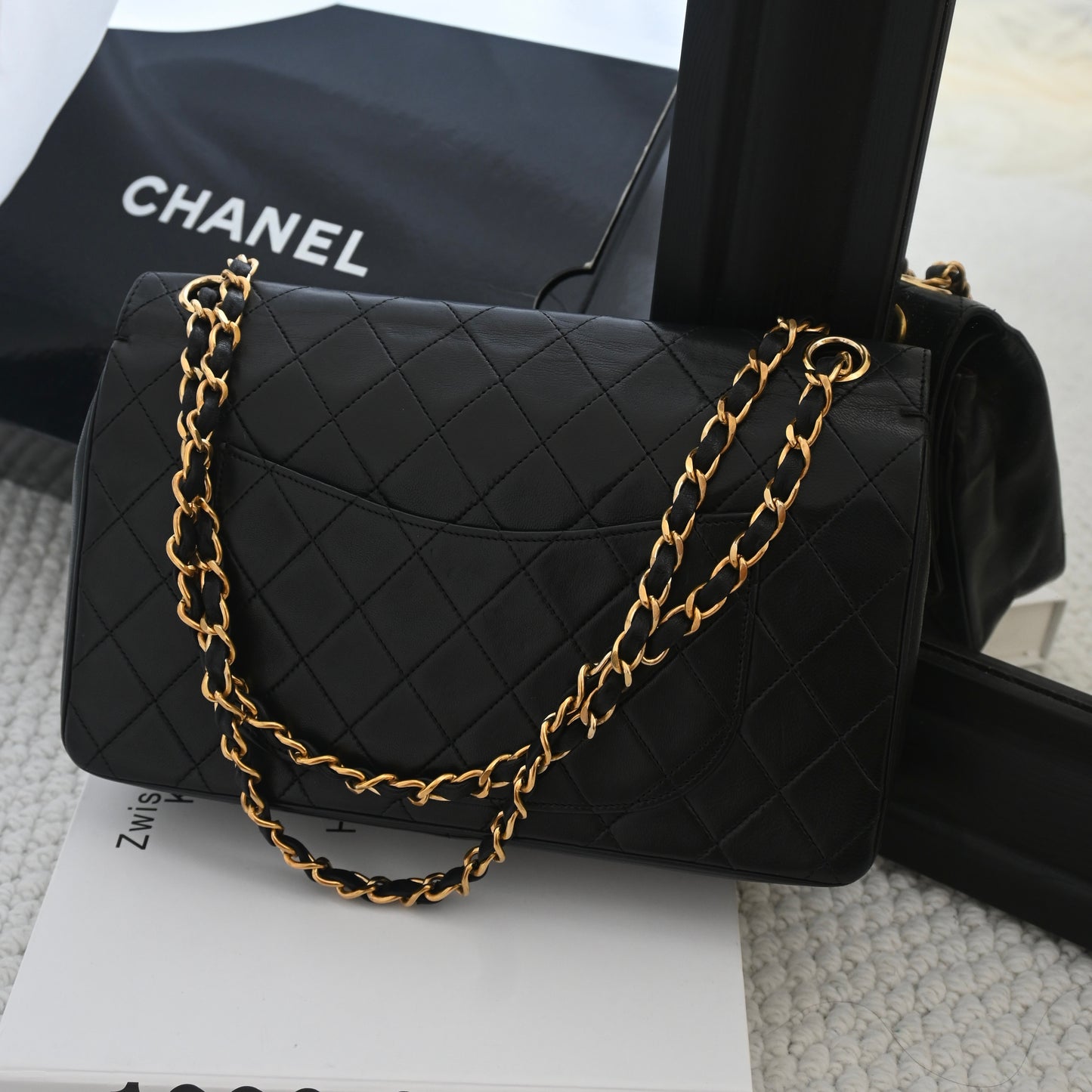 Vintage Pre 80s Chanel Double Flap CF 25cm