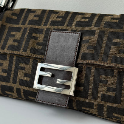 Fendi Zucca Baguette Shoulder Bag