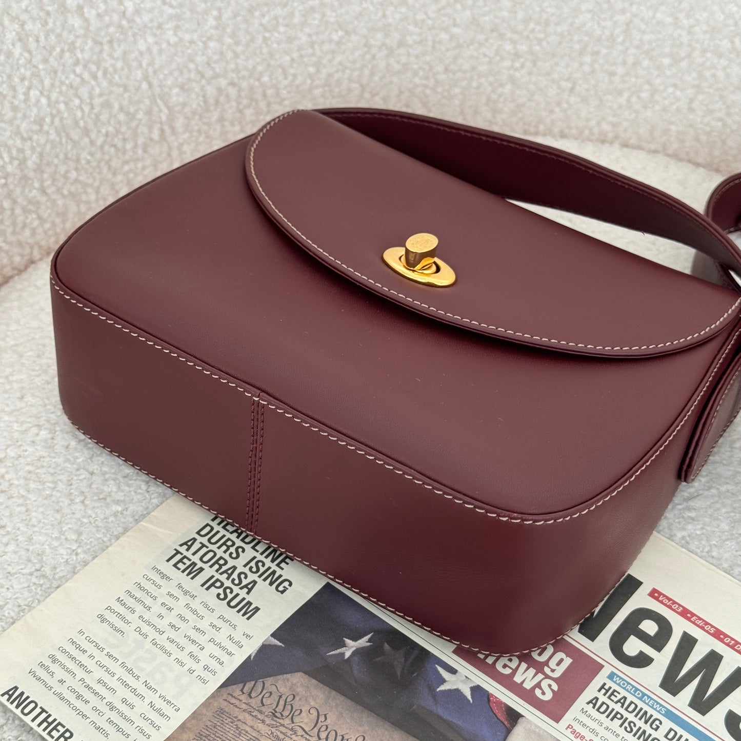 Must de Cartier Burgundy Crossbody Bag