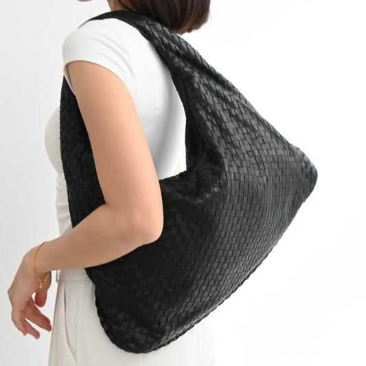 Bottega Veneta Dark Brown Hobo Bag Large