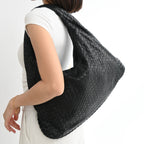 Bottega Veneta Dark Brown Hobo Bag Large