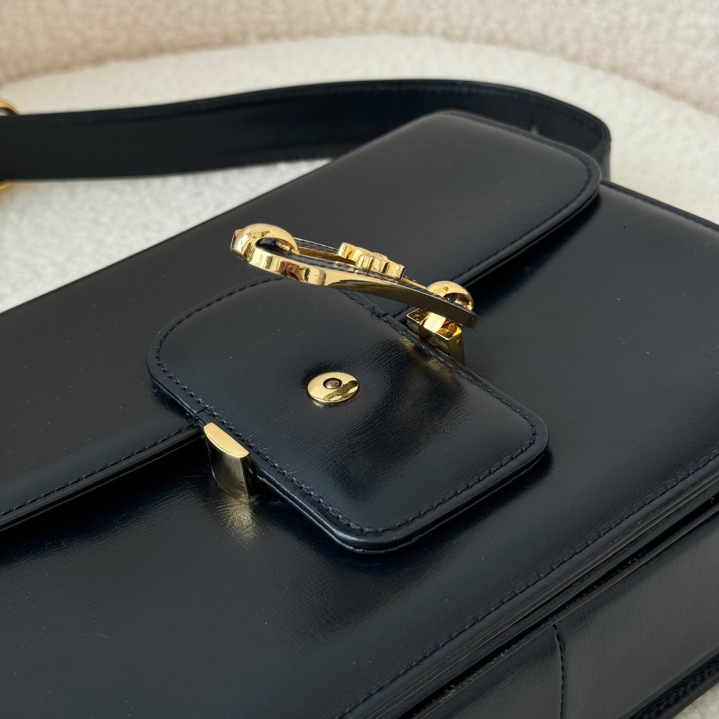 Celine Triomphe Bag in Navy