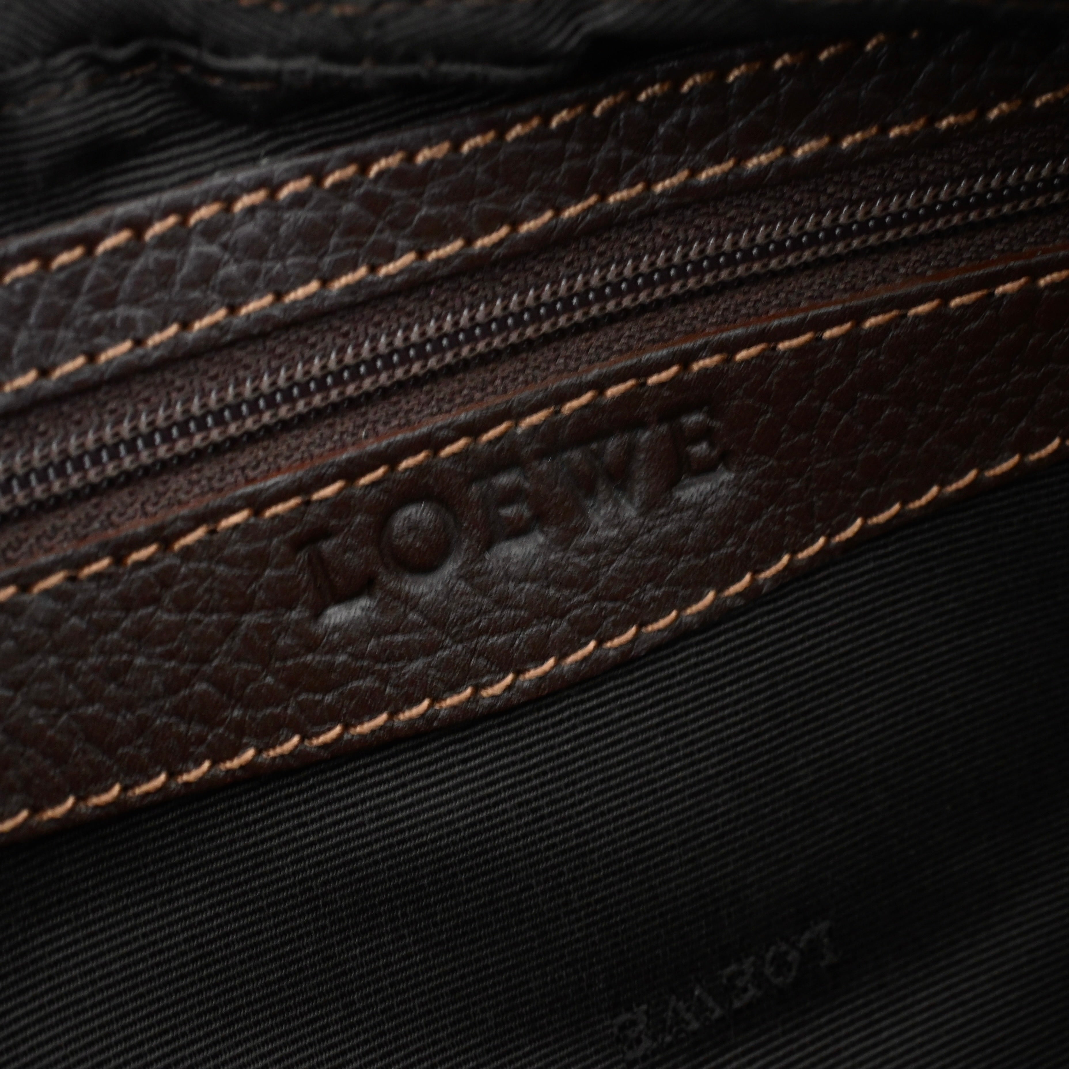 Loewe Senda Brown Leather Handbag