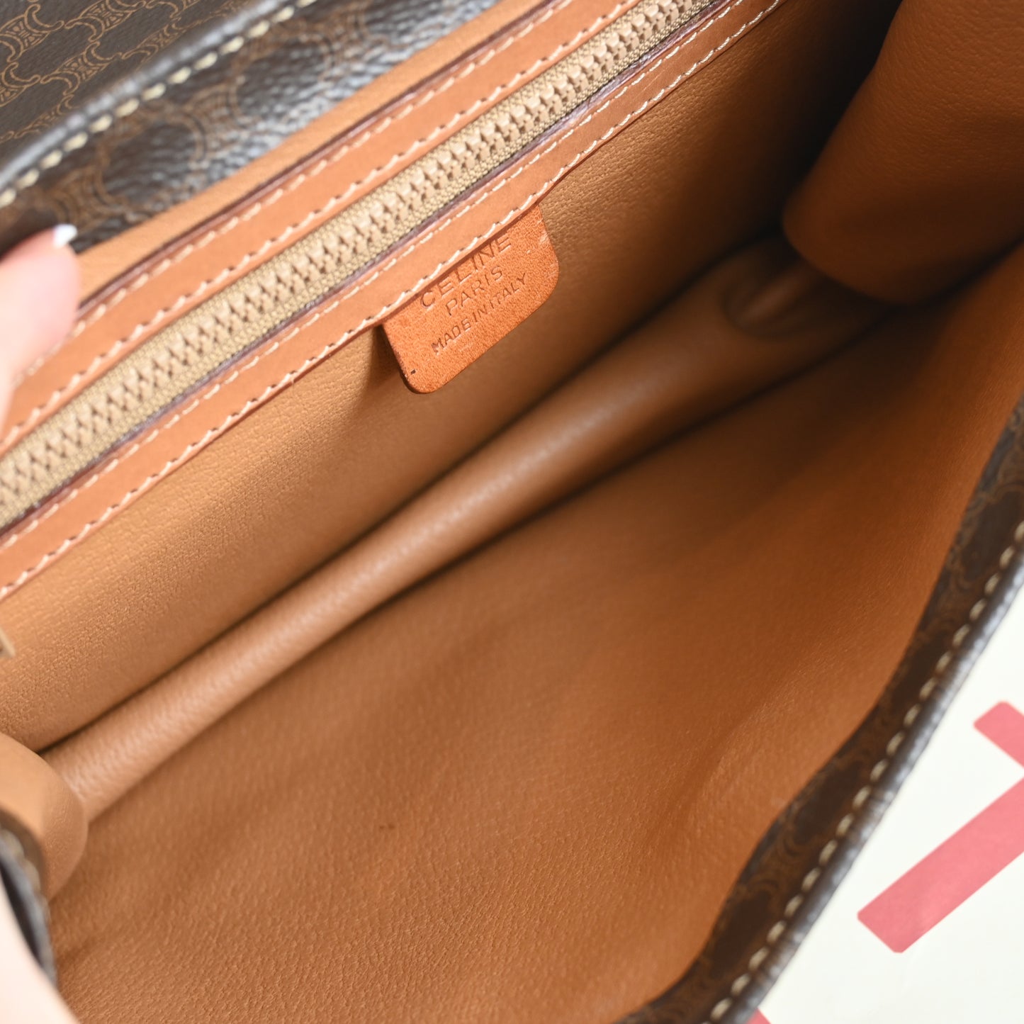 Celine Macadam Top Handle Kelly Bag