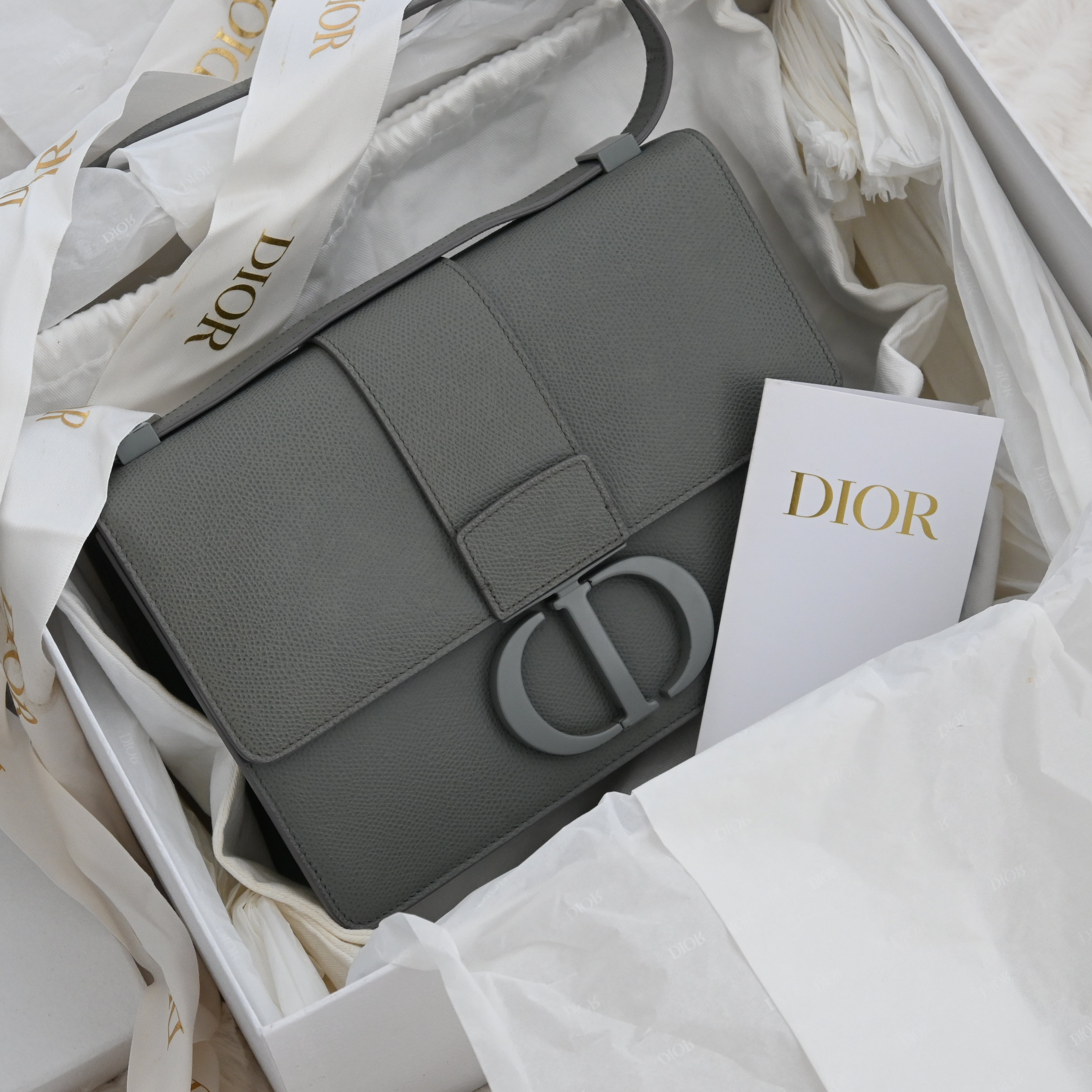 Christian Dior Montaigne 30 Ultra Matte Gray - Leluxe Vintage Sdn. Bhd.