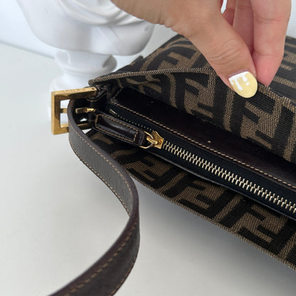 Fendi Zucca Monogram Shoulder Bag