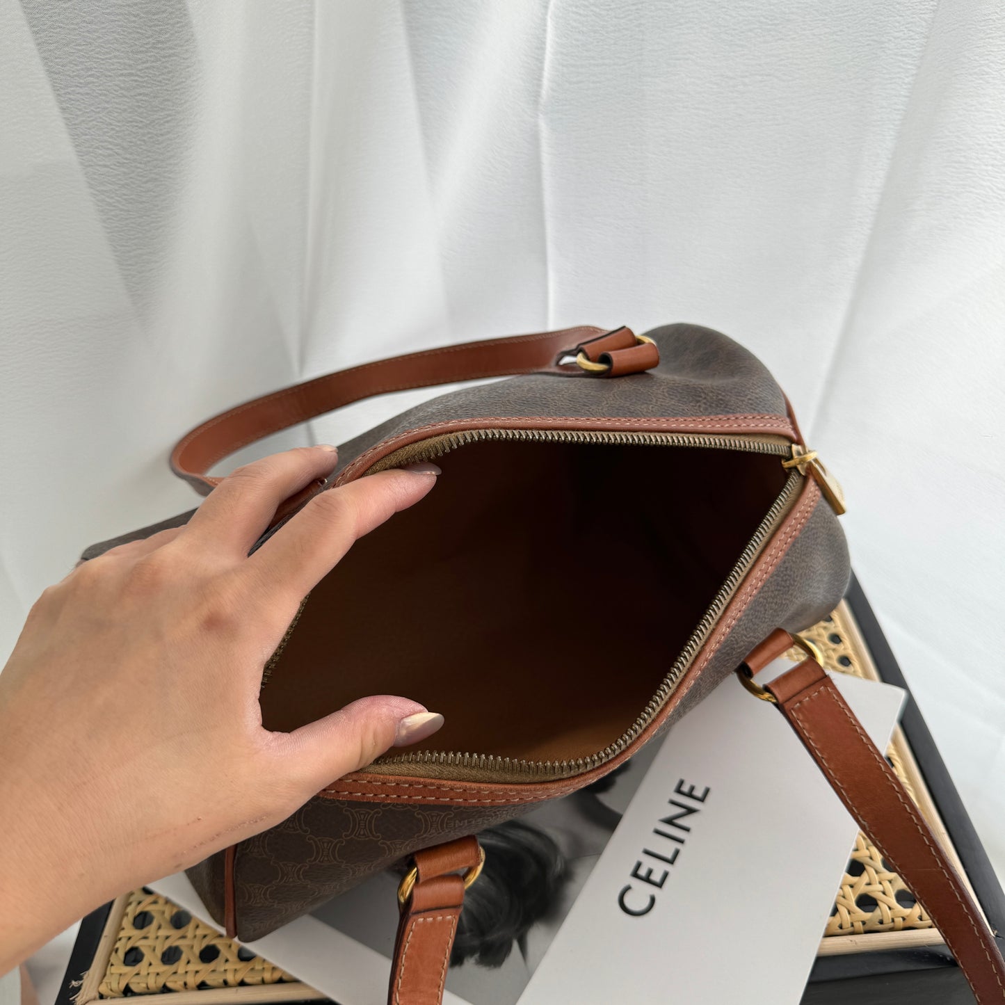 Celine Macadam Barrel-Shaped Bag