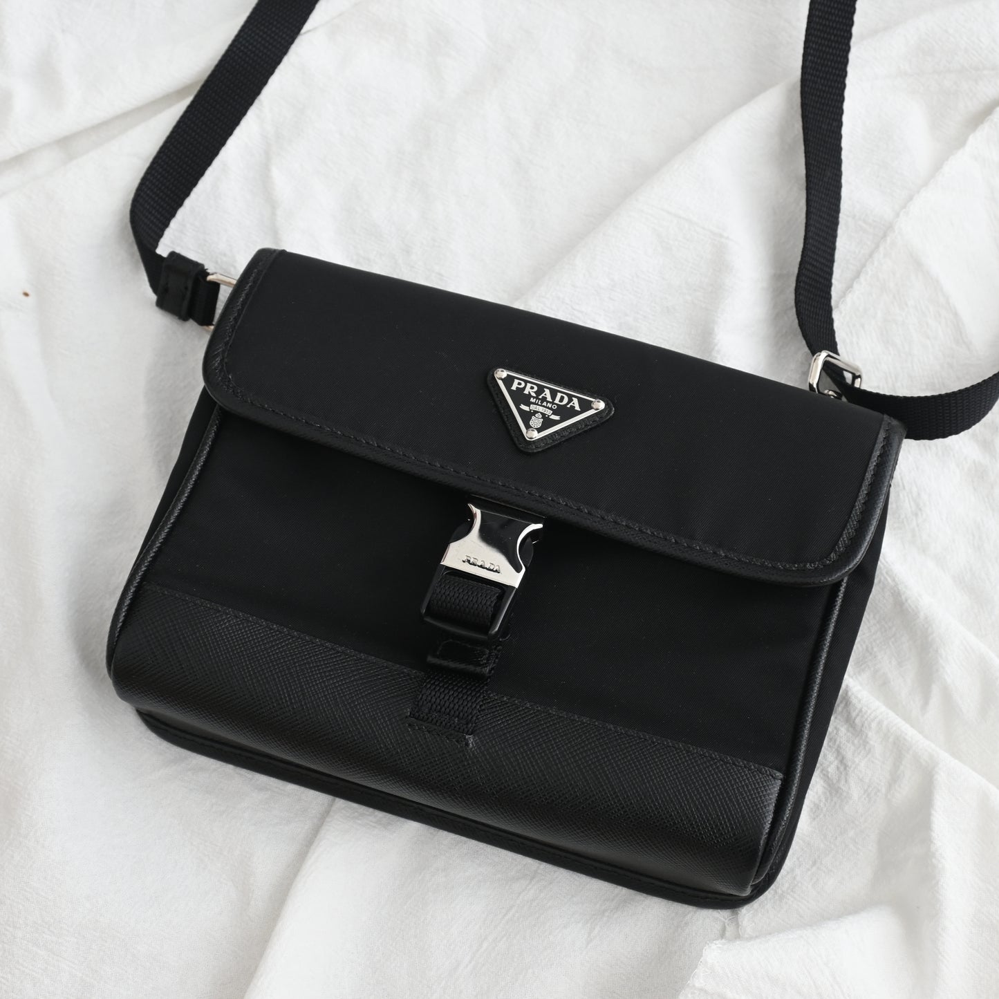 Prada Re-Nylon & Saffiano Leather Smartphone Case