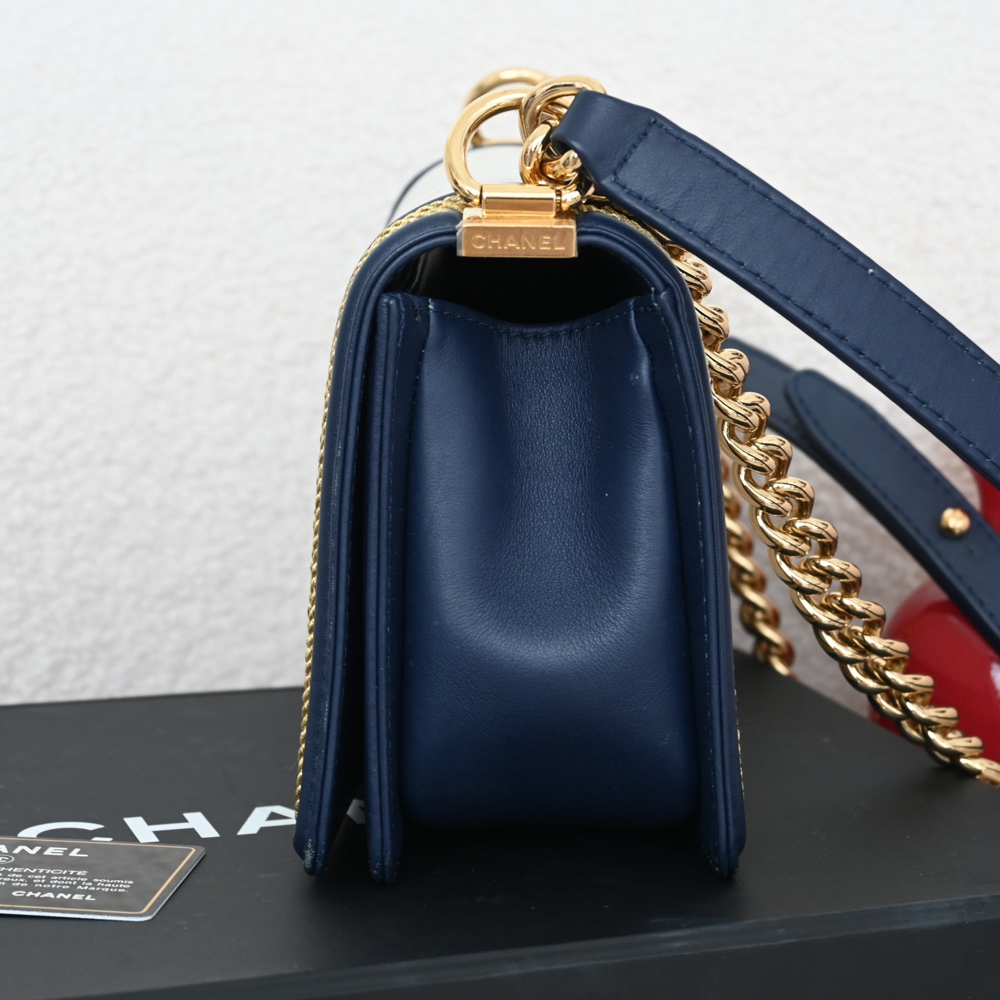 Chanel Cruise Chevron Boy Old Medium Braided Flap