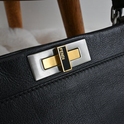 Fendi Large Peekaboo Zucca Monogram Lining