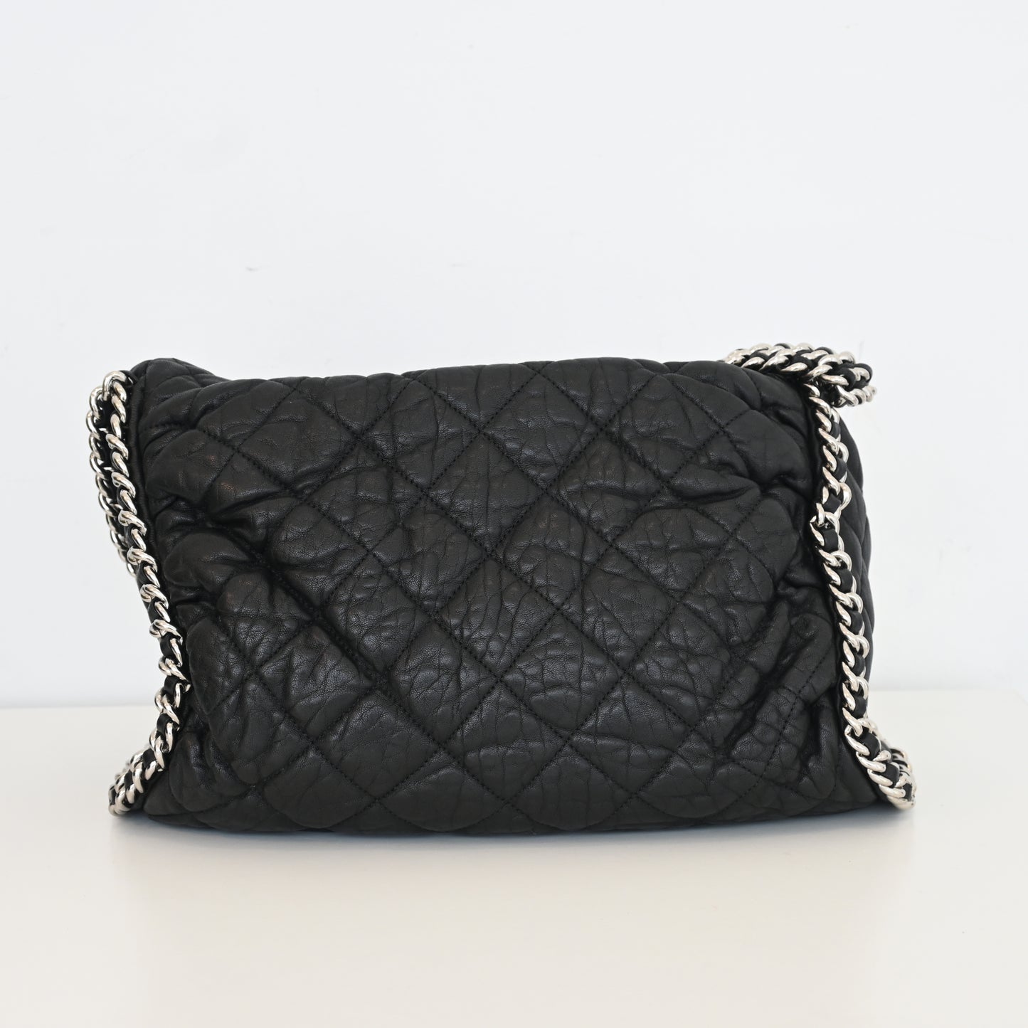 Chanel Chain Around Aged Calfksin Hobo SHW