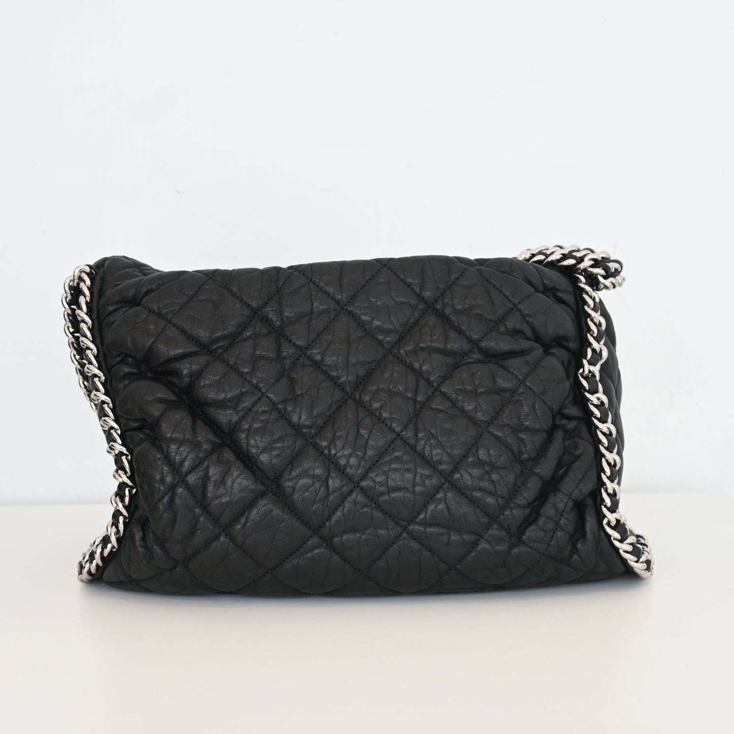 Chanel Chain Around Aged Calfksin Hobo SHW