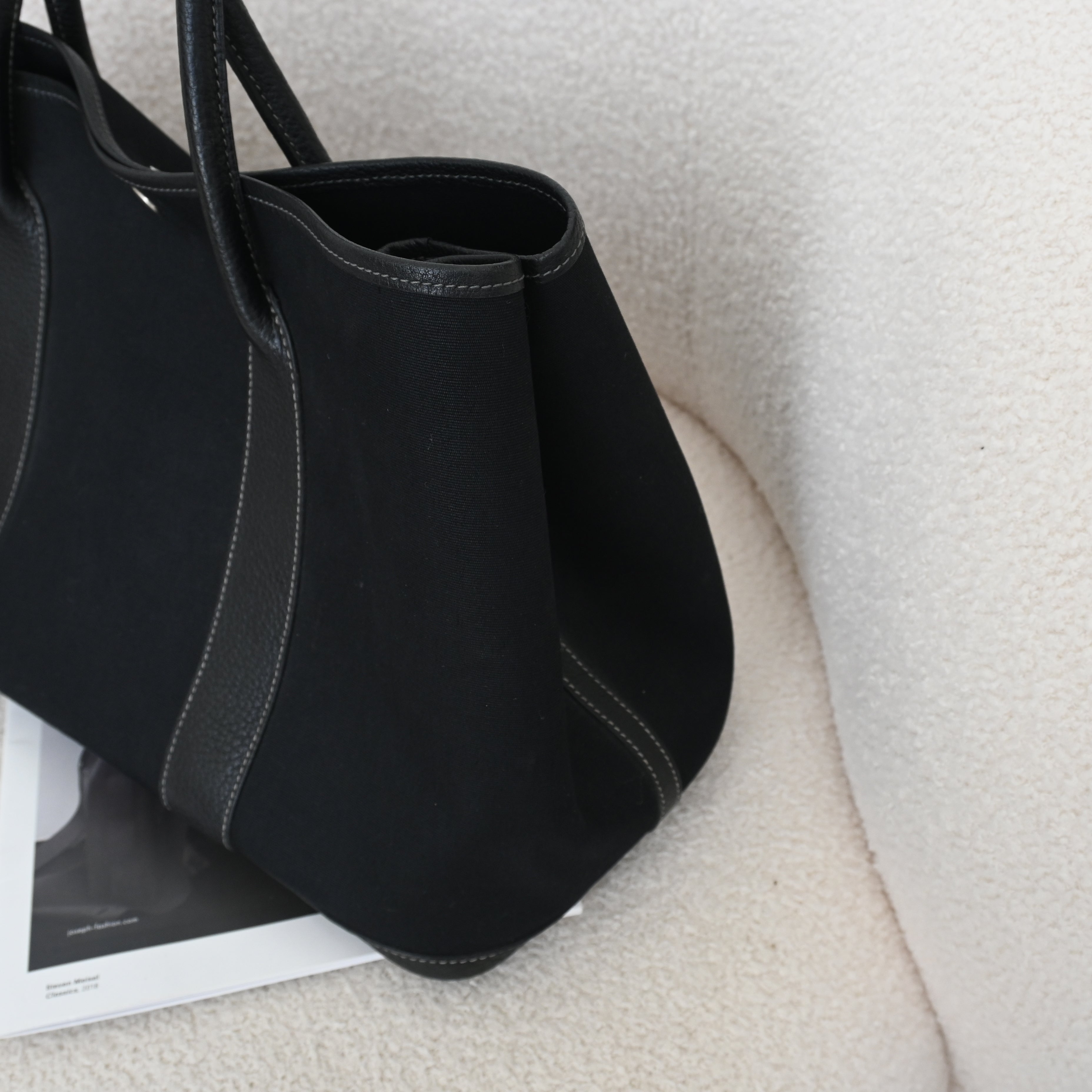Hermès Garden Party 36 PM Toile Officier × Negonda Black SHW - T:2015 - Leluxe Vintage Sdn. Bhd.