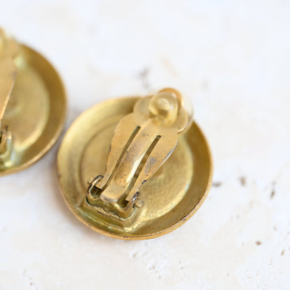 Chanel CC Button Earclip - Leluxe Vintage Sdn. Bhd.