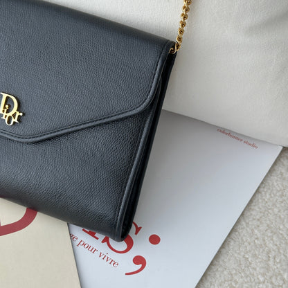 Christian Dior Black Chain Bag - Leluxe Vintage Sdn. Bhd.
