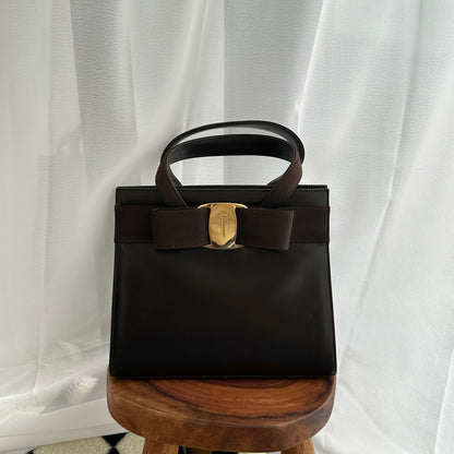 Salvatore Ferragamo Vara Bow Top Handle Bag