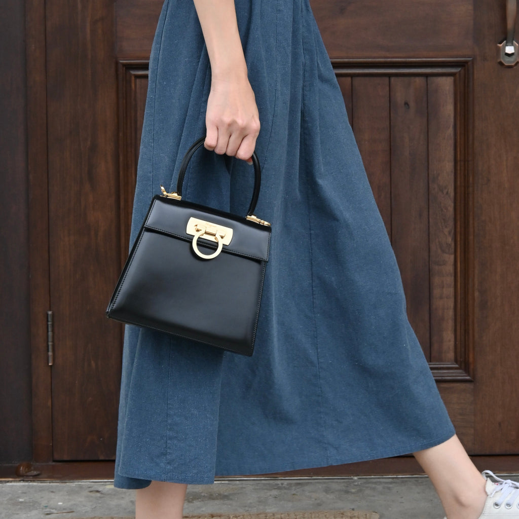 Salvatore Ferragamo Small Gancini Kelly - Leluxe Vintage Sdn. Bhd.