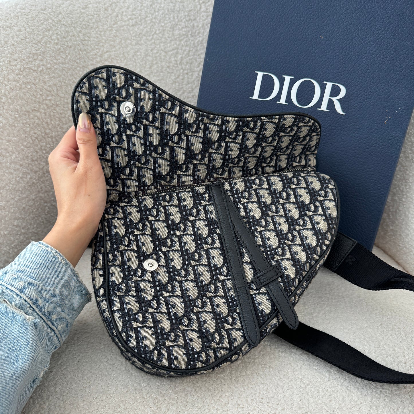 Dior Jacquard Oblique Saddle