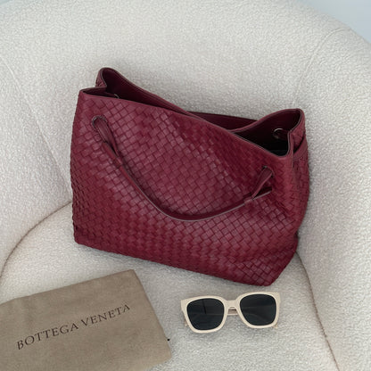 Bottega Veneta Intrecciato Garda Bag Burgundy