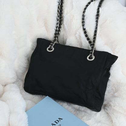 Prada Nylon Chain Shoulder Bag