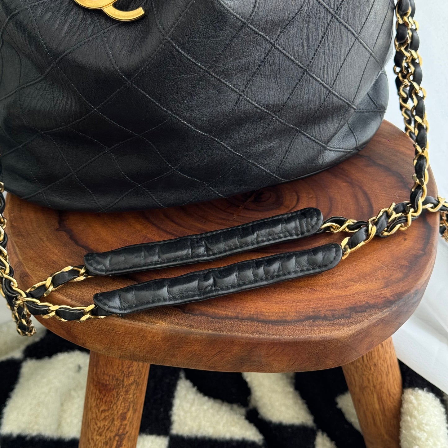 Chanel Bucket Bag Lambskin Vintage