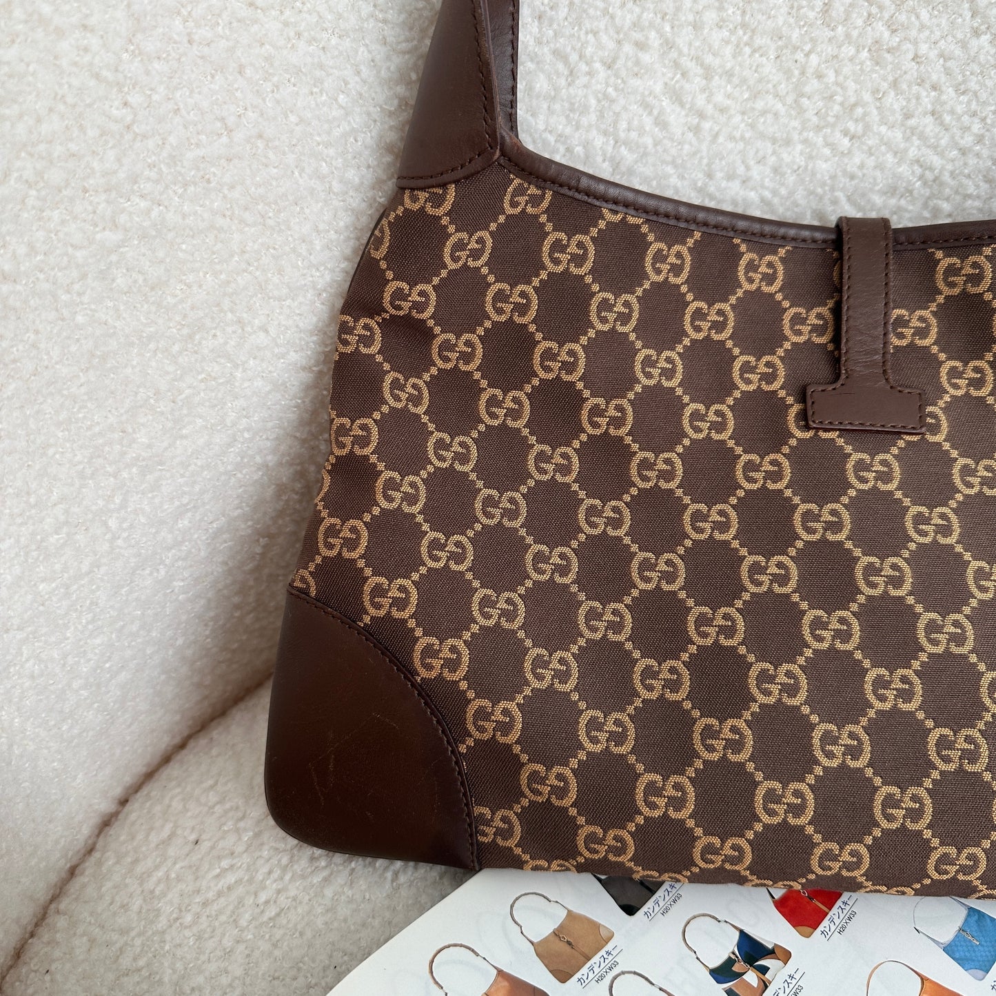 Gucci Jackie Hobo Monogram Brown