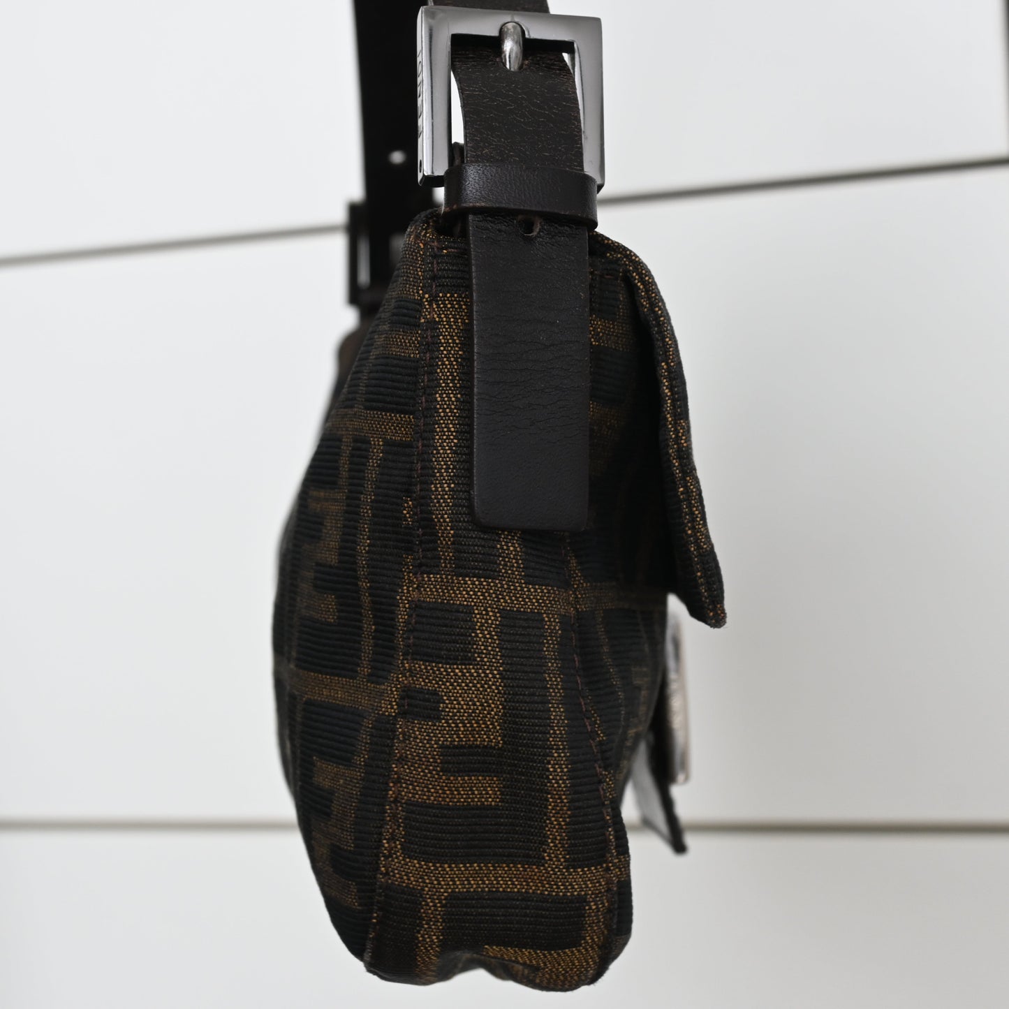Fendi Zucca Mamma Baguette Shoulder Bag