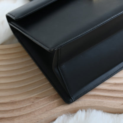 Givenchy 4G Buckle Matte Black Top Handle Kelly