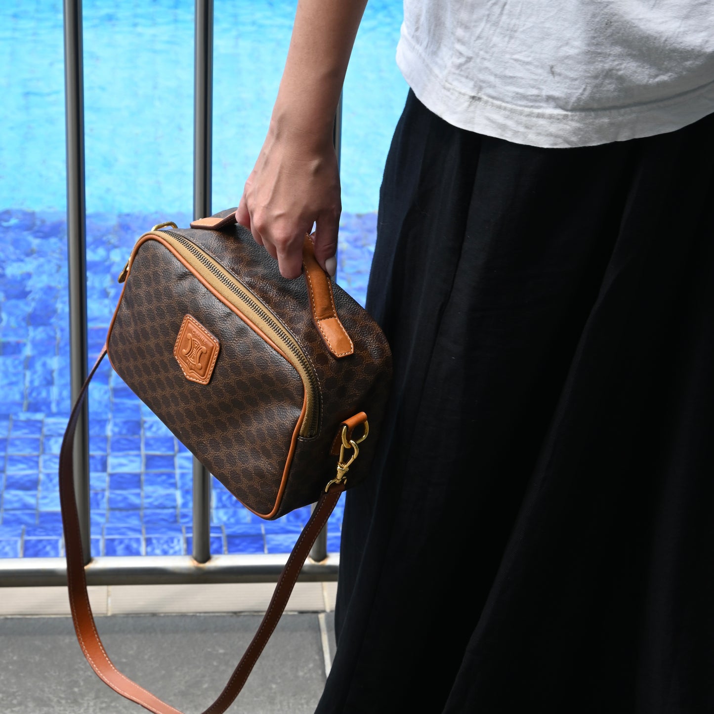 Celine Triomphe Monogram Camera Bag