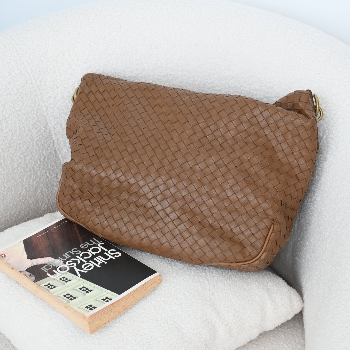 Bottega Veneta Intrecciato Hobo Double Flap Bag