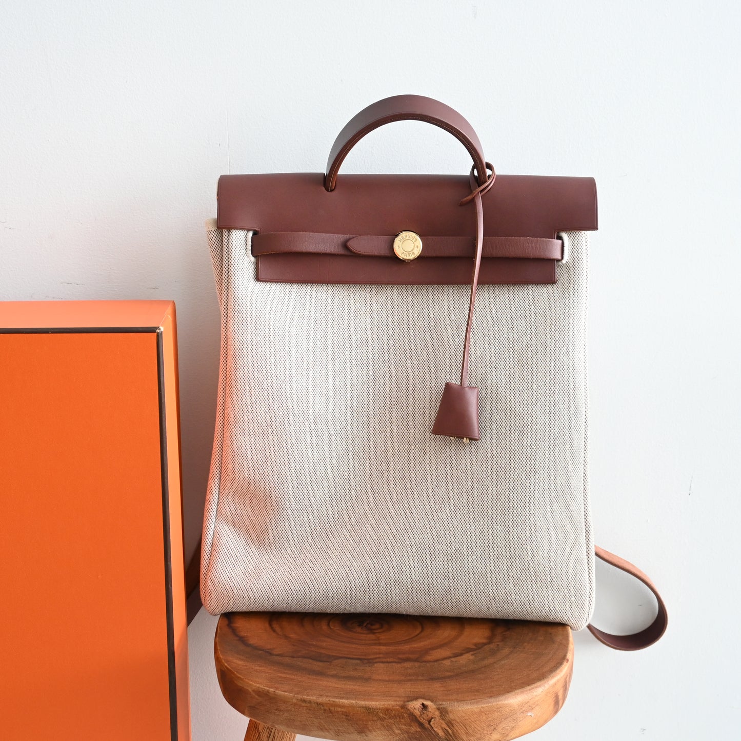 Hermès Toile Ale Bag Ad MM  □E: 2001